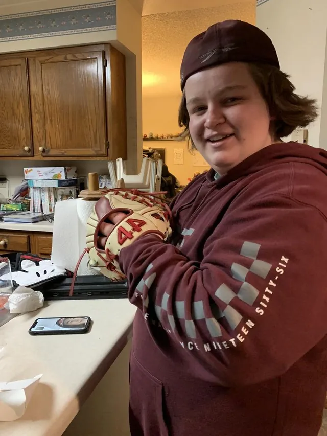 Josh on his 16th birthday, March 2020